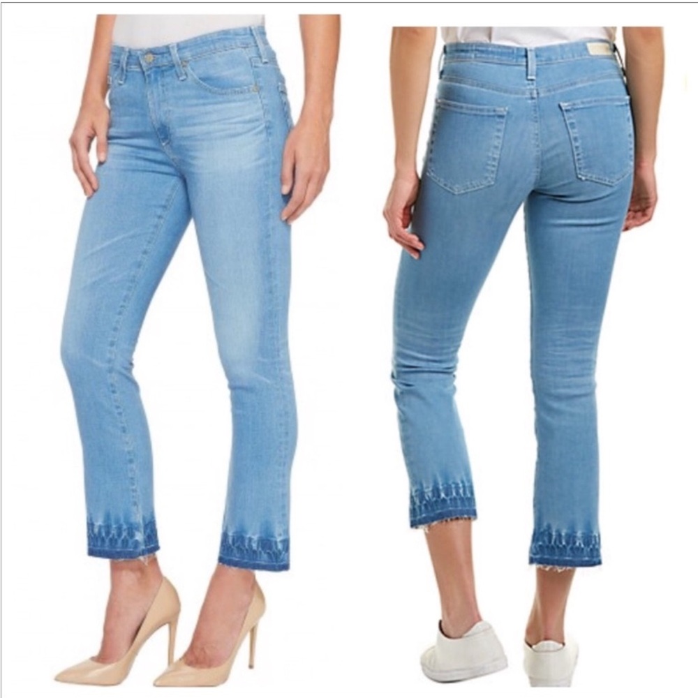 Ag The Jodi High Rise Slim Flare Crop Jean Size 28